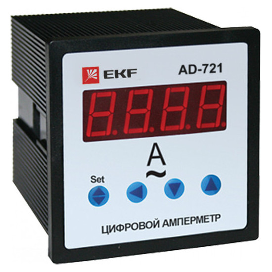 Амперметр AD-721 цифровой на панель (72х72) однофазный EKF PROxima