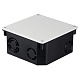 Коробка распаячная КМТ-010-006 с крышкой для твердых стен (107х107х50) с саморезами IP20 EKF PROxima