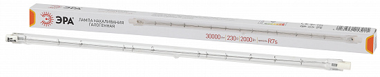 Лампа КГ 2000Вт R7s 230В J333-2000W-R7s-230V ЭРА(10/500/3000)