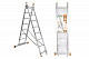 Лестница алюминиевая, ЛА2х7, 2х секционная х 7 ступеней, h=2880 мм, Народная