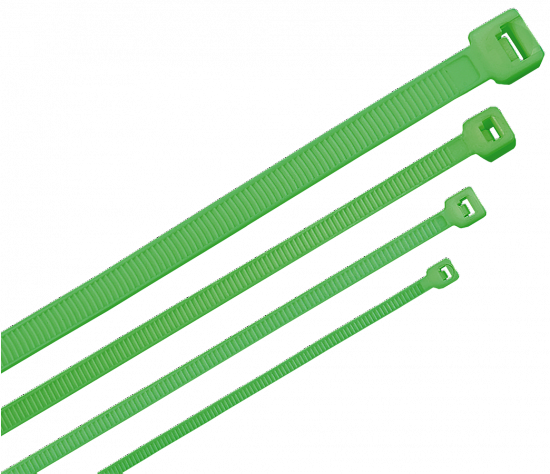 Хомут (стяжка) 4,8х300 нейлоновые (зеленый) ХКн (100шт)