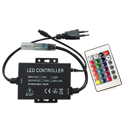 Ecola LED strip 220V RGB IR controller (IP20) 1500W 6,6A для ленты 220V 16x8 IP68 с инфракрасным пул