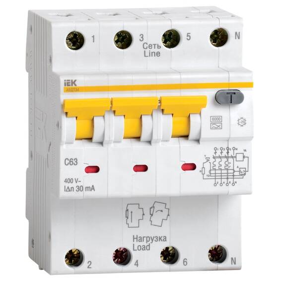 АВДТ 34 C10 30мА - Автоматический Выключатель Дифф. тока