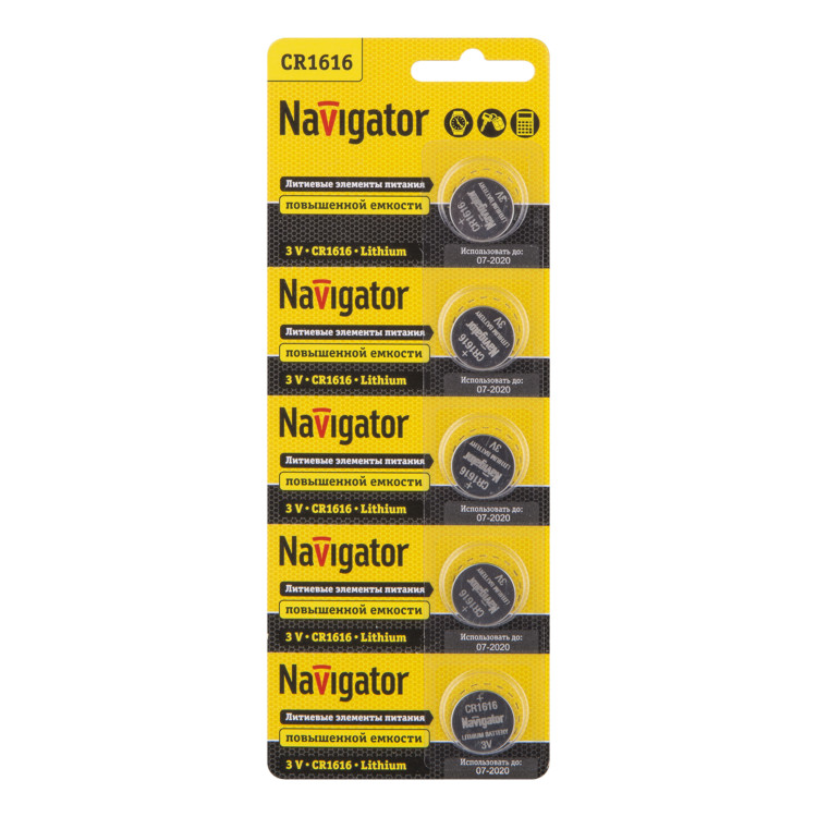 Элемент питания Navigator 94 779 NBT-CR1616-BP5