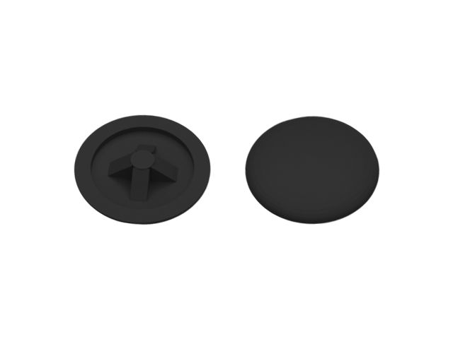 Заглушка для самореза PH2, декоративная черная (50 шт в зип-локе) STARFIX (SMZ1-34688-50)
