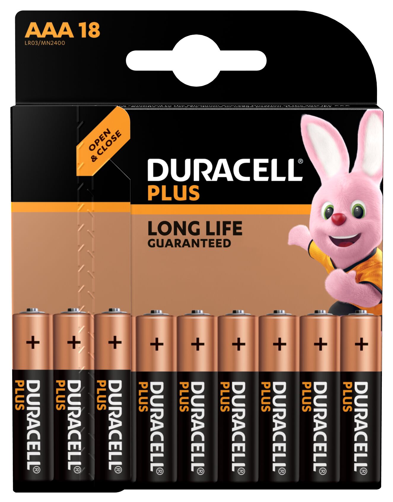 Батарейки Duracell 5014219 ААА алкалиновые 1,5v 18 шт. LR03-18BL PLUS