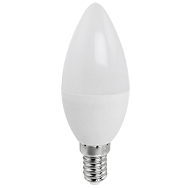 Лампа LED 9Вт Е14 6000К Свеча Ecola candle Premium (композит) 100x37