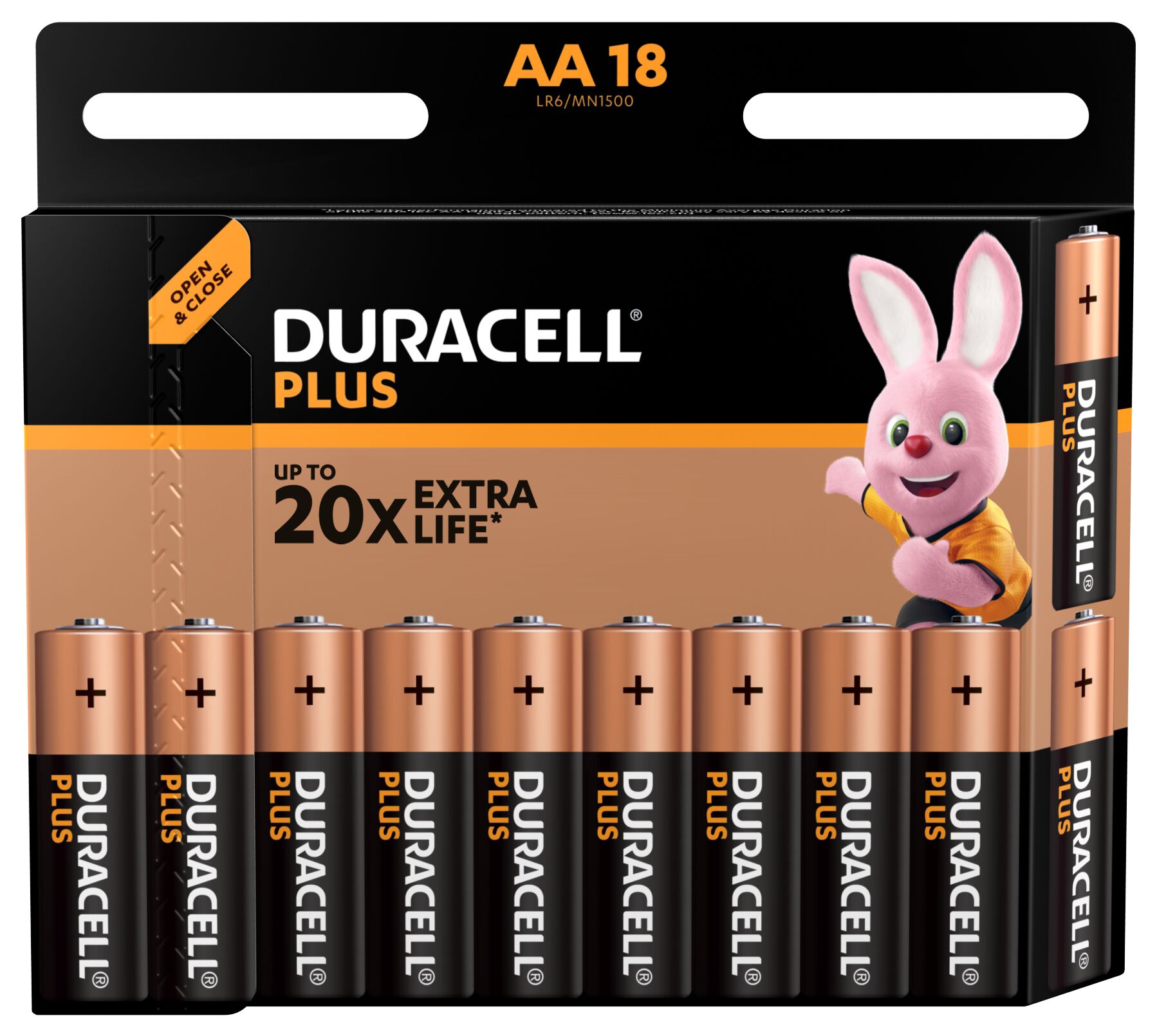 Батарейки Duracell 5014218 АА алкалиновые 1,5v 18 шт. LR6-18BL PLUS
