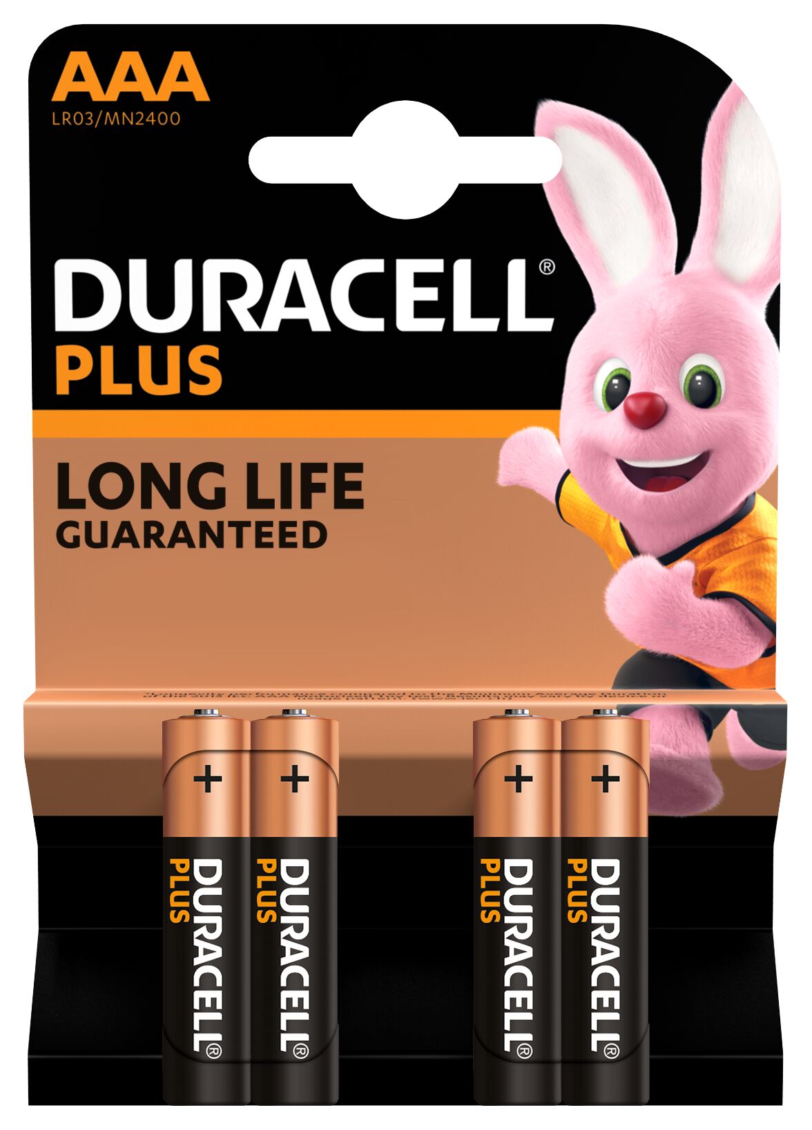 Батарейки Duracell 5014213 ААА алкалиновые 1,5v 4 шт. LR03-4BL PLUS
