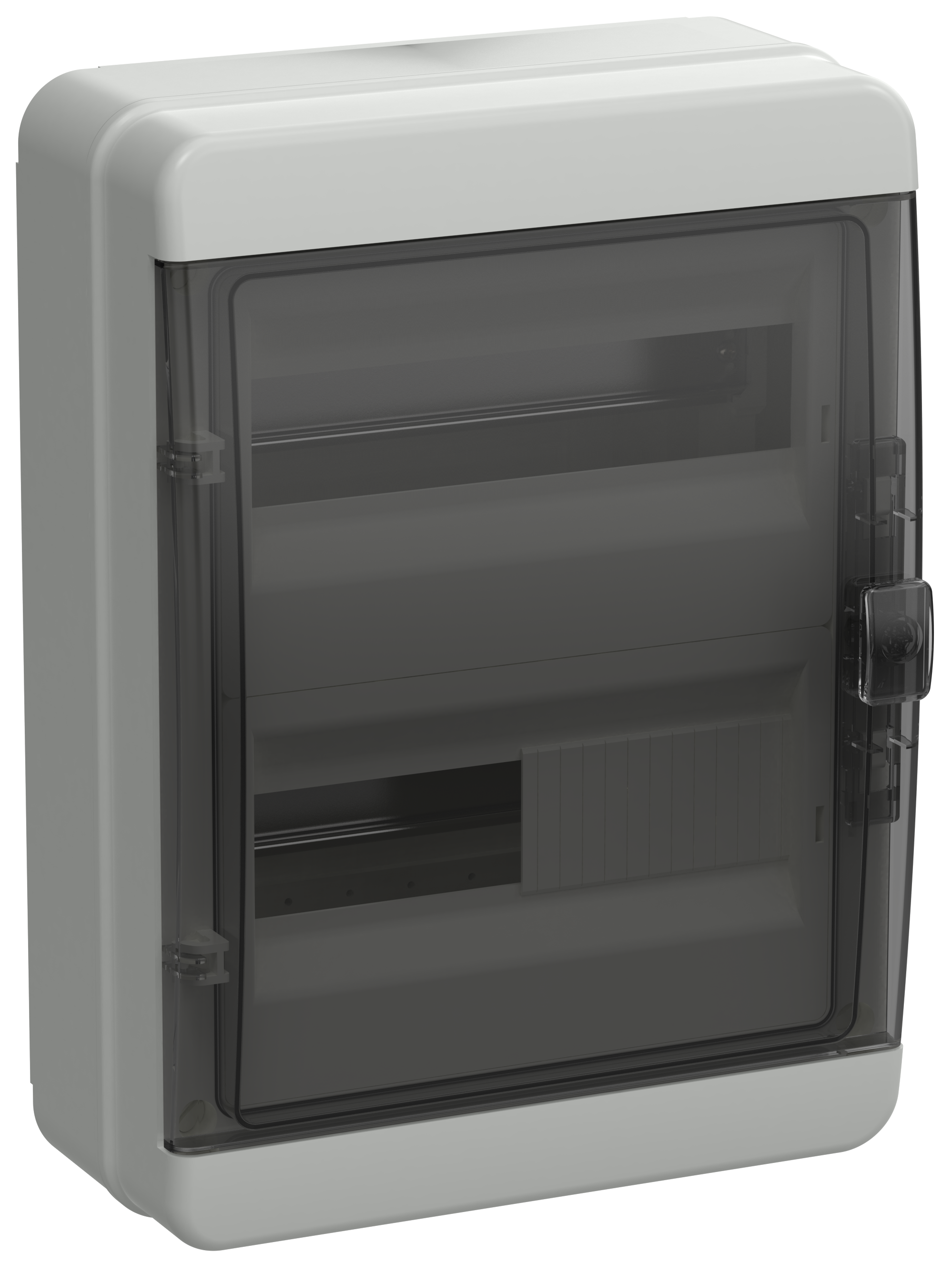 TEKFOR Корпус пласт. КМПн-24 IP65 черн. прозр. дверь IEK