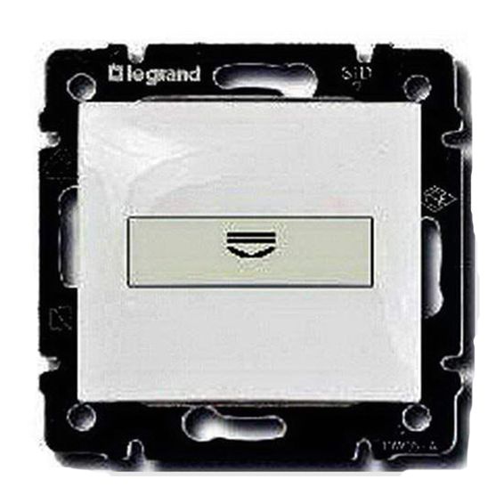 Карточный выключатель Legrand VALENA CLASSIC, механический, белый, 774234