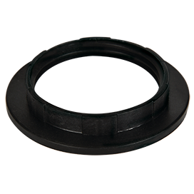Ecola base Кольцо дополнительное к патрону E27 Черный (1 из уп. по 100)