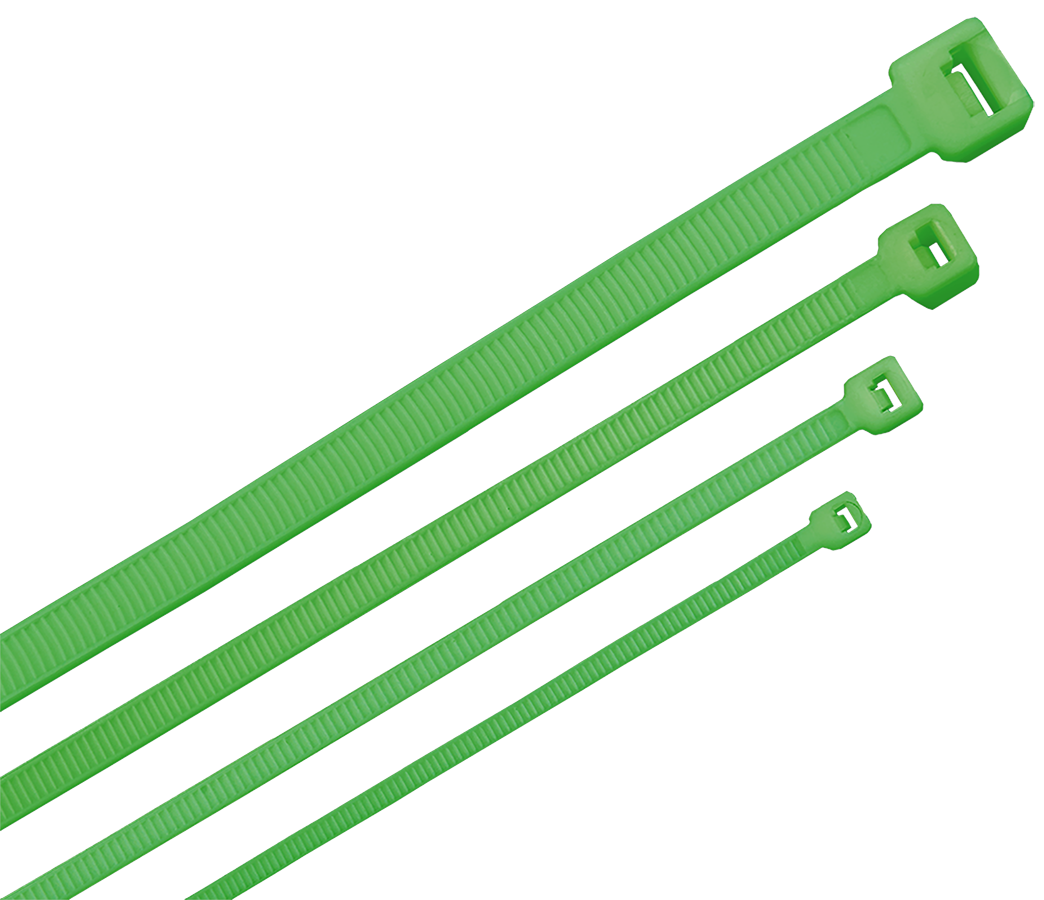 Хомут (стяжка) 4,8х300 нейлоновые (зеленый) ХКн (100шт)