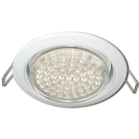 Ecola GX53 H4 Downlight without reflector_white (светильник) 38x106 - 10 pack (кd102)