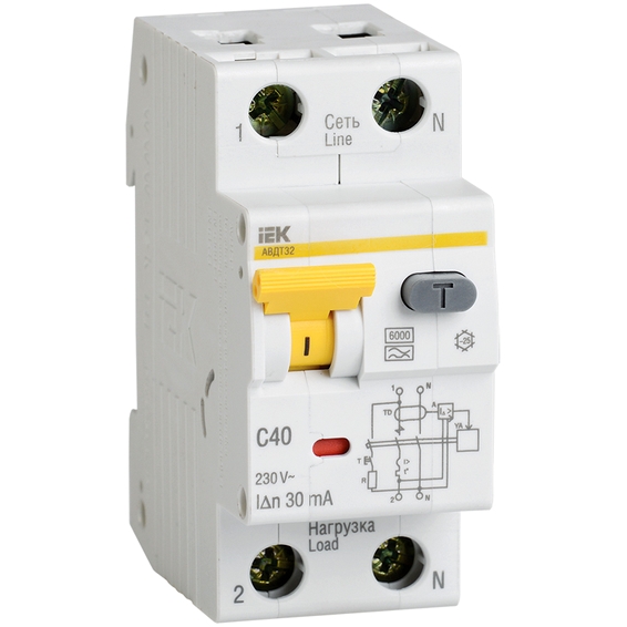 АВДТ 32 C50 100мА  - Автоматический Выключатель Дифф. тока