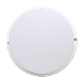 Ecola LED ДПП светильник с датчиком движения Круг накладной IP65 матовый белый 12W 220V 6500K 155x45