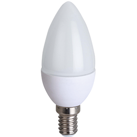 Лампа LED 8Вт Е14 4000К Свеча Ecola candle Premium (композит) 100x37