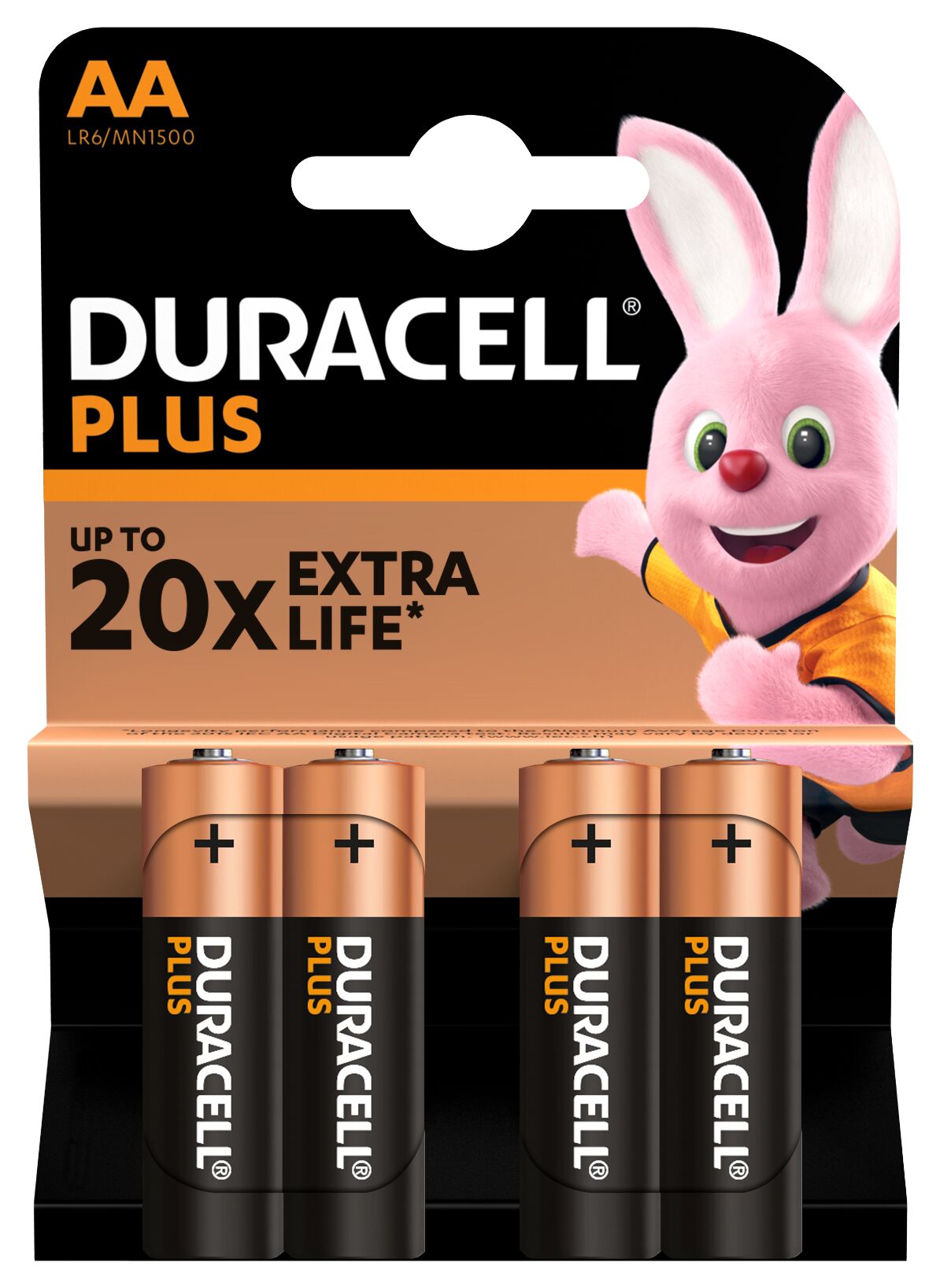 Батарейки Duracell 5014212 АА алкалиновые 1,5v 4 шт. LR6-4BL PLUS