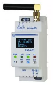 Контроллер web-доступа к управлению Modbus - оборудованием ЕМ-481