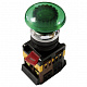 Кнопка AELA-22 "Грибок" зеленый d22мм неон/240В 1з+1р ИЭК