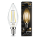 Лампа Gauss Filament Свеча 11W 810lm 2700К Е14 LED 1/10/50