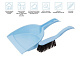 Щетка-сметка + совок (набор для уборки), Solid, голубой, PERFECTO LINEA (43-526100)