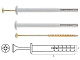 Дюбель-гвоздь 6х60 мм полипропилен гриб (1000 шт в коробе) STARFIX (SMW1-82218-1000)