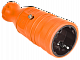 OMEGA Розетка переносная РБп14-1-0м IP20 каучук оранжевая IEK