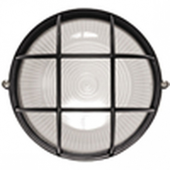 Светильник НПП1102 черный/круг с реш.100Вт IP54  ИЭК
