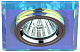 DK8 CH/PR Светильник ЭРА декор стекло квадрат MR16,12V/220V, 50W, хром/перламутр (50/2100)