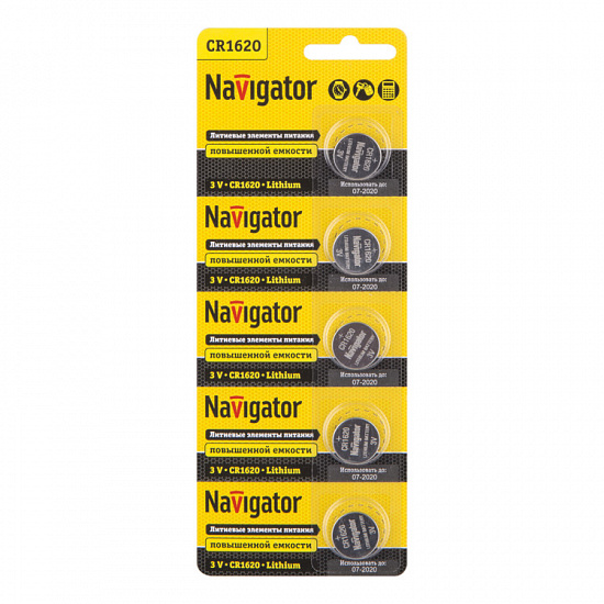 Элемент питания Navigator 94 780 NBT-CR1620-BP5