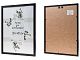 Рамка для фотографий деревянная со стеклом, 30х40 см, черная, PERFECTO LINEA (Д15КЛ/07-8)
