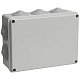 Коробка КМ41244 распаячная для о/п 190х140х70 мм IP55 (RAL7035, 10 гермовводов)