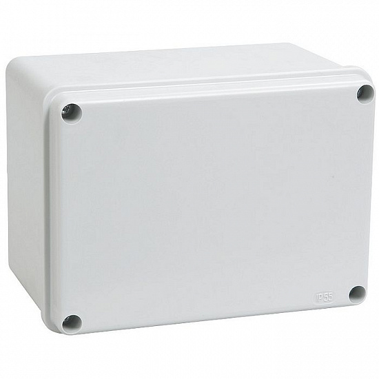 Коробка КМ41261 распаячная для о/п 150х110х85 мм IP44 (RAL7035, гладкие стенки)