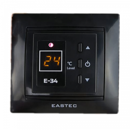 Терморегулятор EASTEC E-34 черный (Встраиваемый 3,5 кВт)