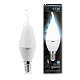 Лампа Gauss Свеча на ветру 9.5W 950lm 4100K E14 LED 1/10/50