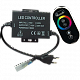 Ecola LED strip 220V RGB  RF controller (IP20) 1500W 6,6A для ленты 220V 16x8 IP68 с кольцевым сенсо