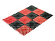 Коврик придверный, 42х56 см, "Травка" , черно-красный, VORTEX (23006) (ВОРТЕКС)