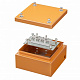 Коробка стальная FS с гладкими стенками и клеммниками,  IP66, 150х150х80 мм, 4р, 450V, 32A, 10 мм2,