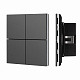 INTELLIGENT ARLIGHT Кнопочная панель KNX-304-23-IN Black (BUS, Frameless) (IARL, IP20 Металл, 2 года)