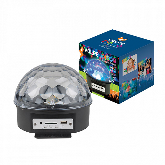 Volpe Светодиодный светильник-проектор ULI-Q330 8W/RGB BLACK
