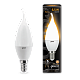 Лампа Gauss Свеча на ветру 6.5W 520lm 3000K E14 LED 1/10/50
