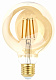 Лампа LED 7Вт Е27 2700К шар Filament G95-7W-824-E27 gold зол (20/420) ЭРА