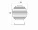 Светильник ЭРА  НБП 01-60-004 с прямым основанием Гранат стекло IP20 E27 max 60Вт D150 шар