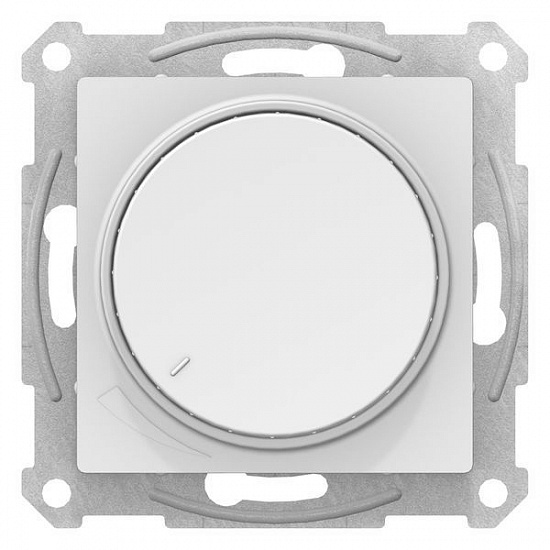 Светорегулятор поворотно-нажимной Schneider Electric ATLASDESIGN, 630 Вт, белый, ATN000136