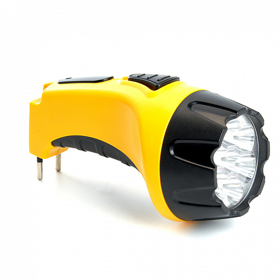 Фонарь аккумуляторный, 7 LED DC (свинцово-кислотная батарея), желтый, TH2294