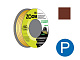 Уплотнитель "P" коричневый 9x5,5мм сдвоенный профиль (2х50м) ZOOM CLASSIC (02-2-4-107)