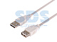 Шнур USB-A (male) штекер - USB-A (female) гнездо, 1,8 м, белый  REXANT (18-1114)
