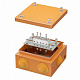Коробка стальная FS с кабельными вводами и клеммниками, IP55, 150х150х80 мм, 5р, 450V, 20A, 10 мм2