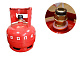 Баллон газовый бытовой 5л с КБ-2 (1-5-2-В) (с клапаном) (НЗ 74.00.00-06) (НОВОГАЗ)